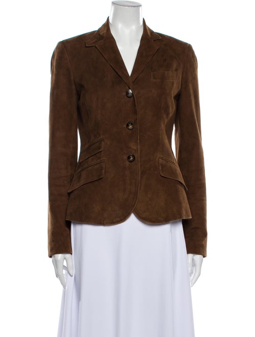 Ralph Lauren Leather Blazer Brown