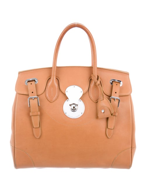 Ralph Lauren Leather Ricky 33 Bag Brown