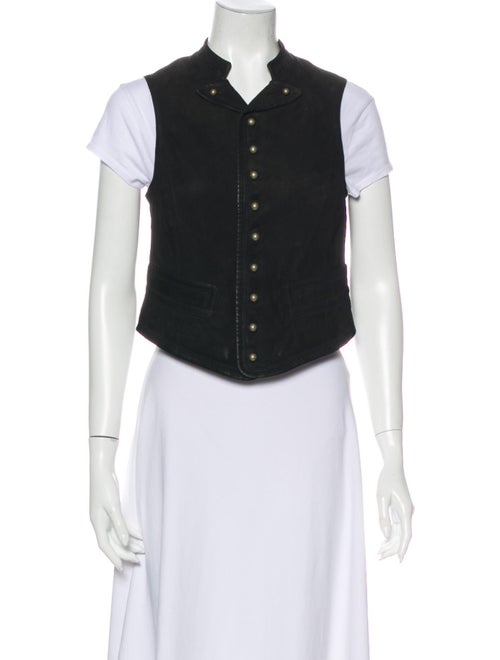 Ralph Lauren Leather Vest Black