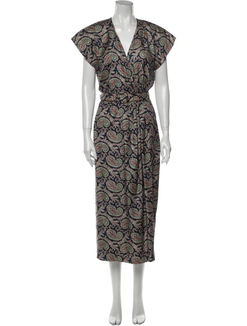 Ralph Lauren Silk Long Dress Blue