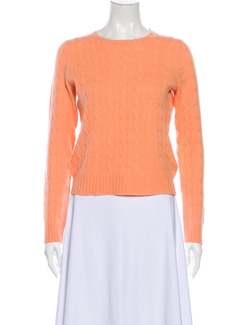 Ralph Lauren Cashmere Crew Neck Sweater Orange
