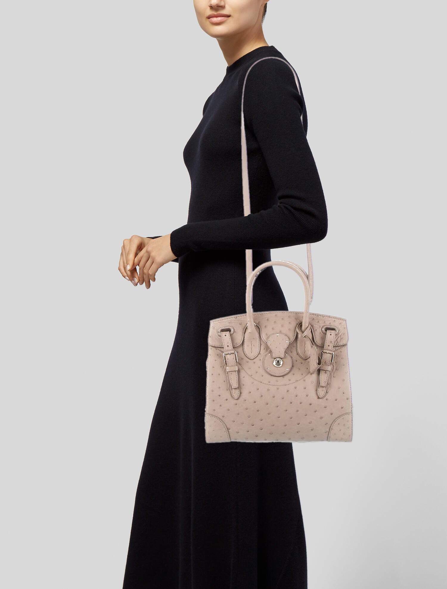 Ralph Lauren Ostrich Handle Bag