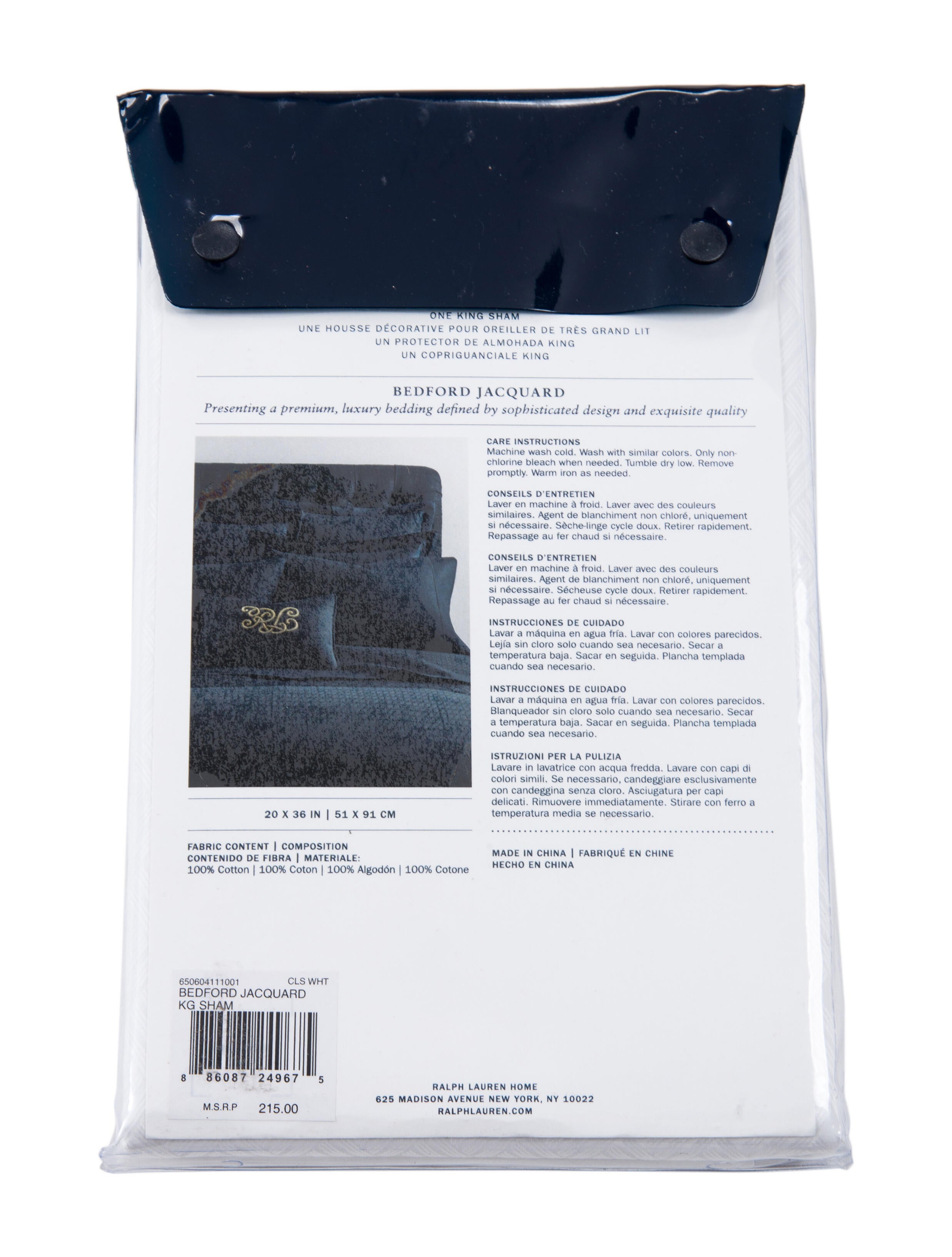 Ralph Lauren Bedford Jacquard King Sham