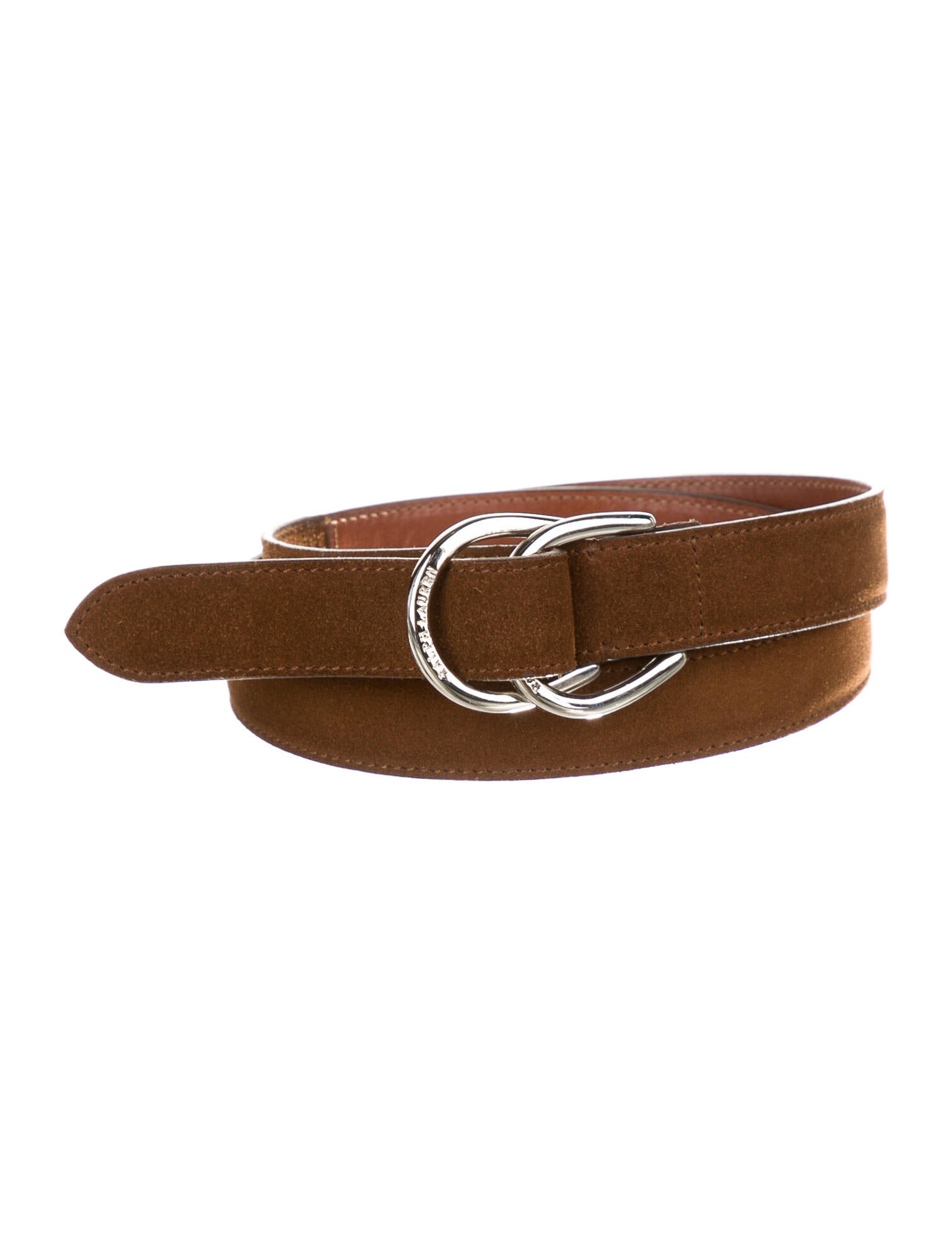 Ralph Lauren Suede Belt Brown Belts, Accessories WYG93526 The