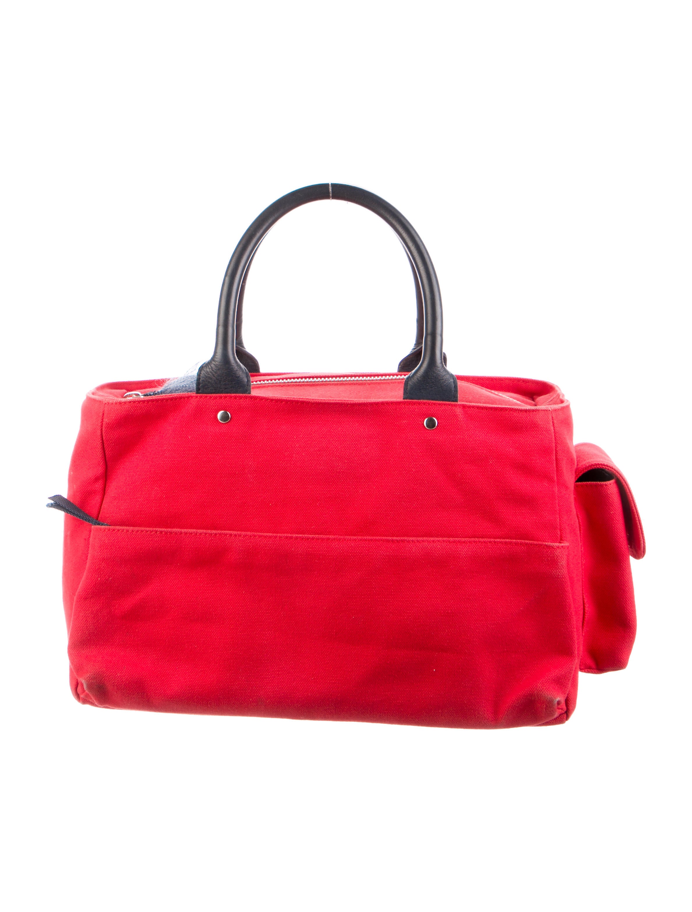 Ralph Lauren Canvas Handle Bag Red Handle Bags, Handbags WYG93808 The RealReal