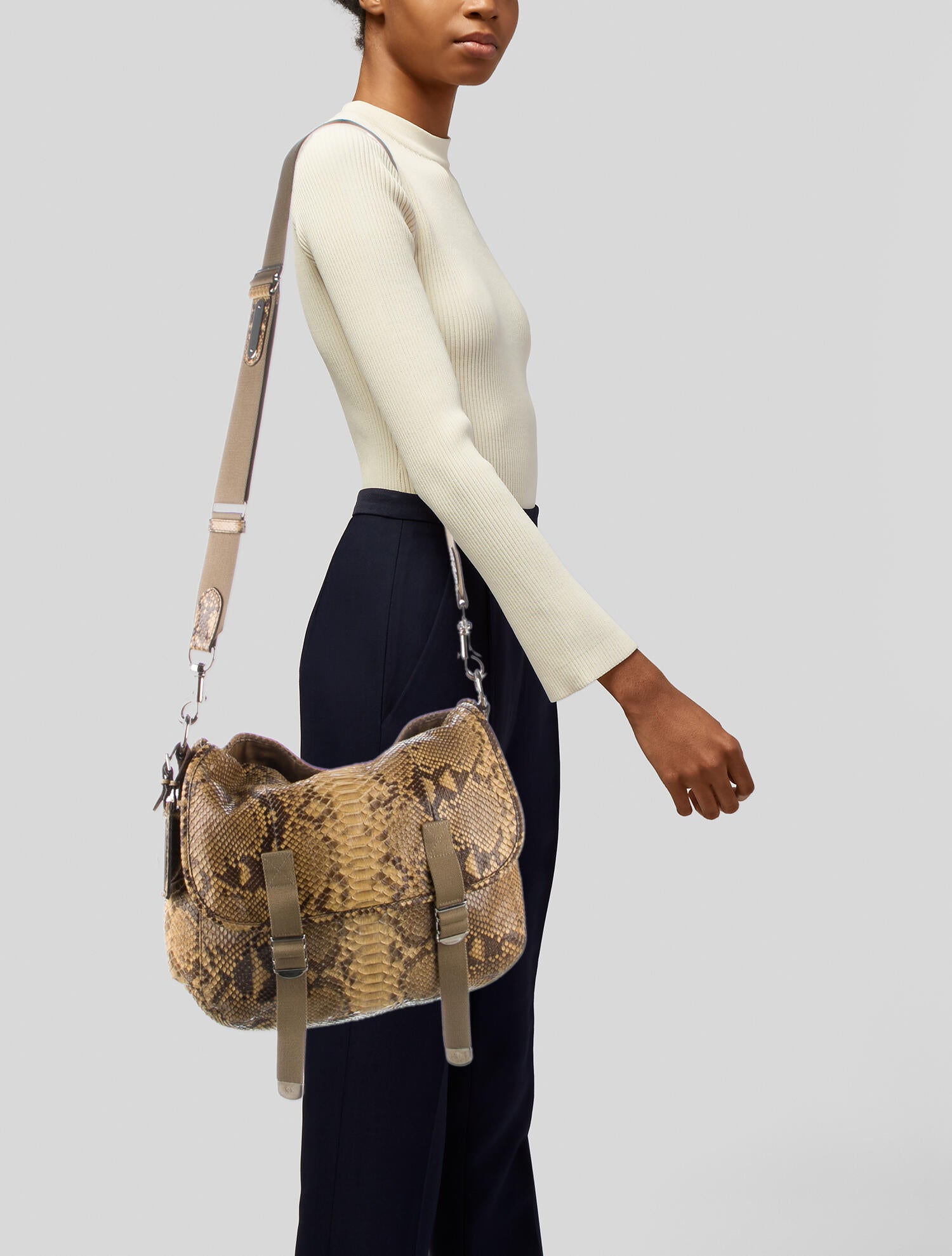 Ralph Lauren Distressed Metallic Crossbody Bag - Metallic Crossbody ...