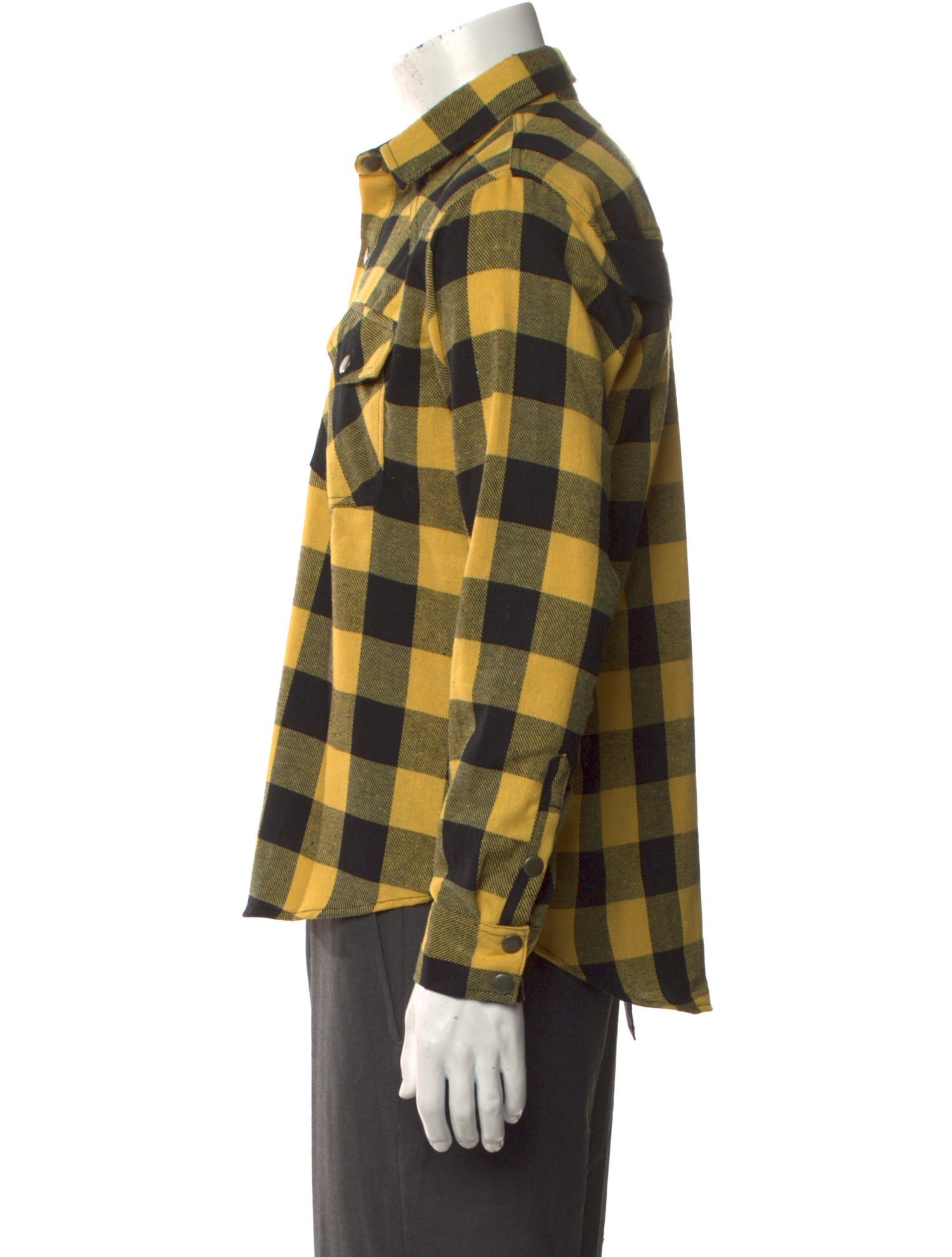 YOUTHS IN BALACLAVA Plaid Print Long Sleeve Western Shirt