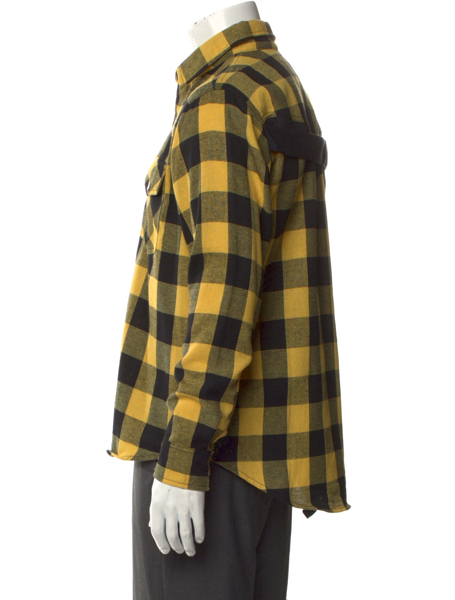 YOUTHS IN BALACLAVA Plaid Print Long Sleeve Western Shirt