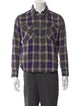 YOUTHS IN BALACLAVA Plaid Print Long Sleeve Western Shirt