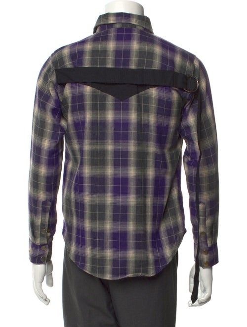 YOUTHS IN BALACLAVA Plaid Print Long Sleeve Western Shirt