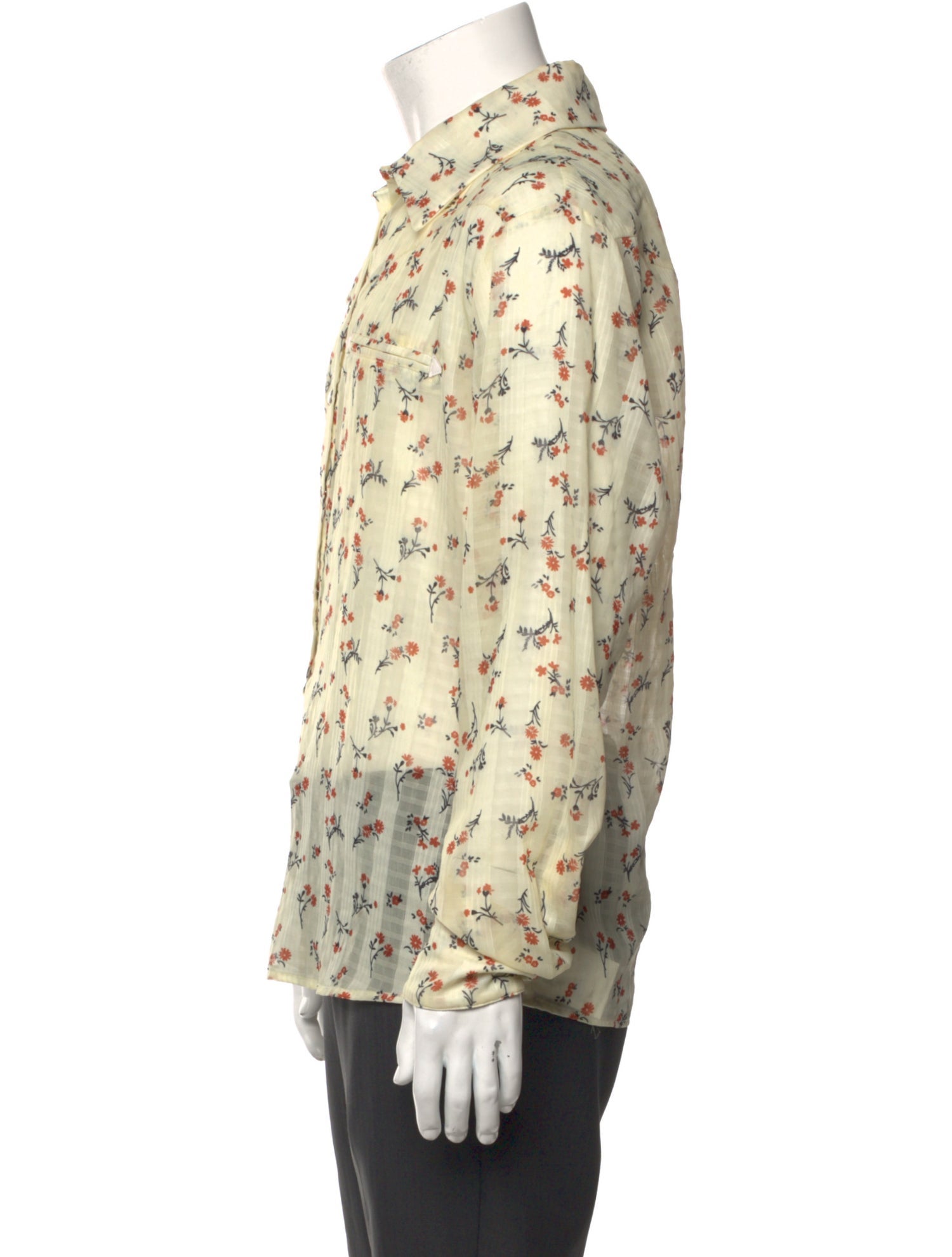 YOUTHS IN BALACLAVA Floral Print Long Sleeve Shirt
