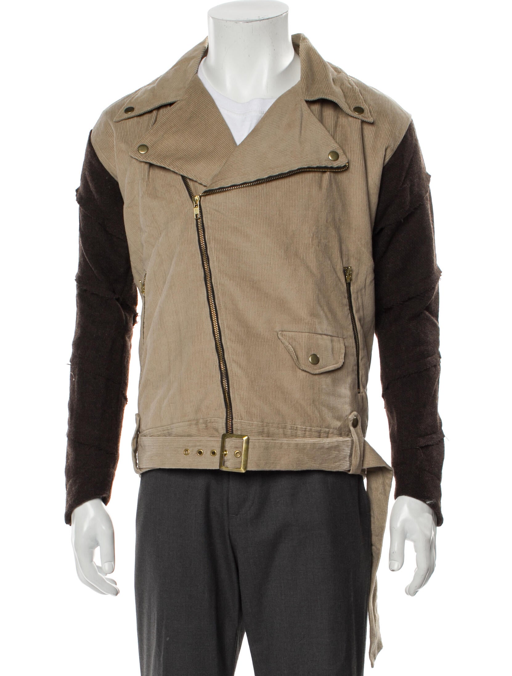 YOUTHS IN BALACLAVA Colorblock Pattern Moto Jacket w/ Tags