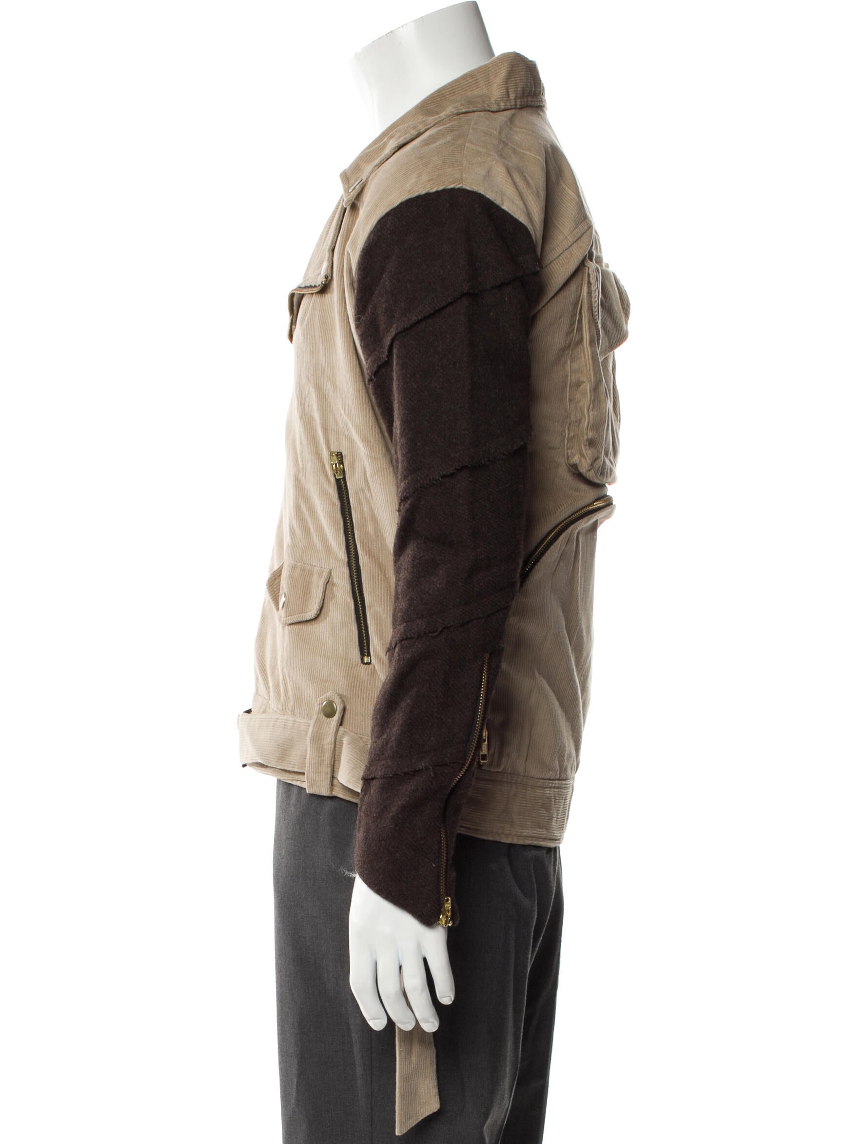 YOUTHS IN BALACLAVA Colorblock Pattern Moto Jacket w/ Tags