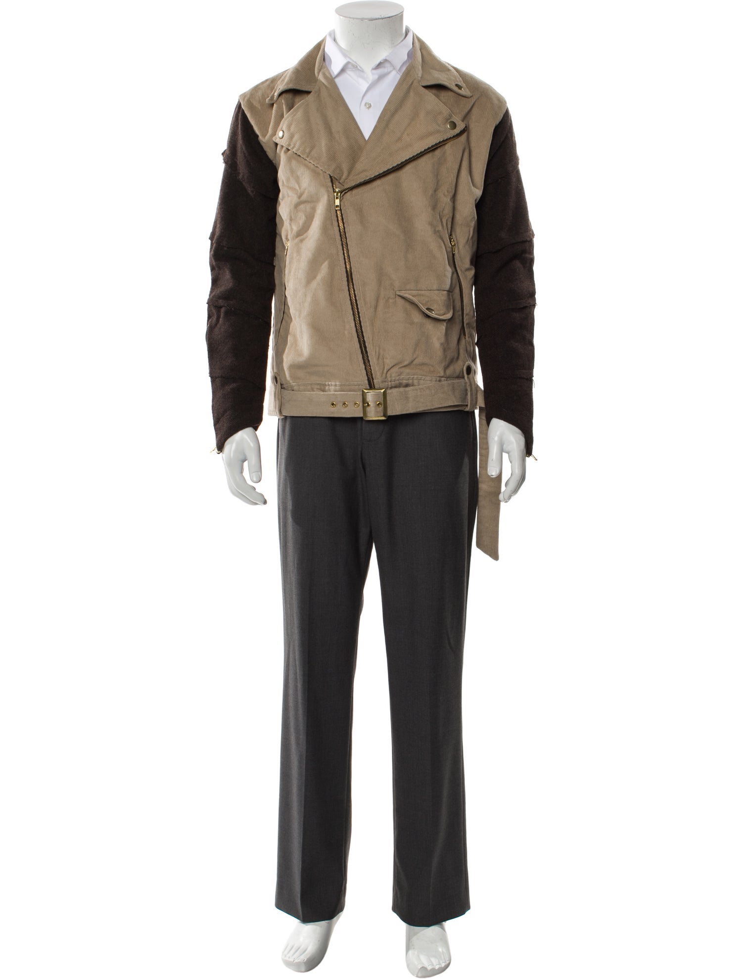 YOUTHS IN BALACLAVA Colorblock Pattern Peacoat w/ Tags