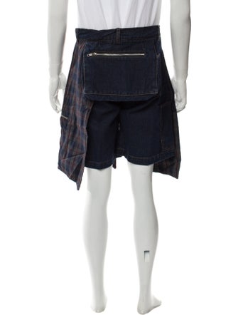 YOUTHS IN BALACLAVA Striped Flat Front Shorts