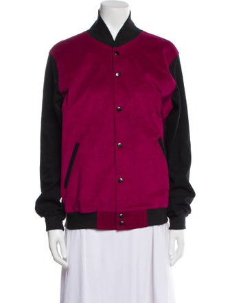 YOUTHS IN BALACLAVA Colorblock Pattern Bomber Jacket