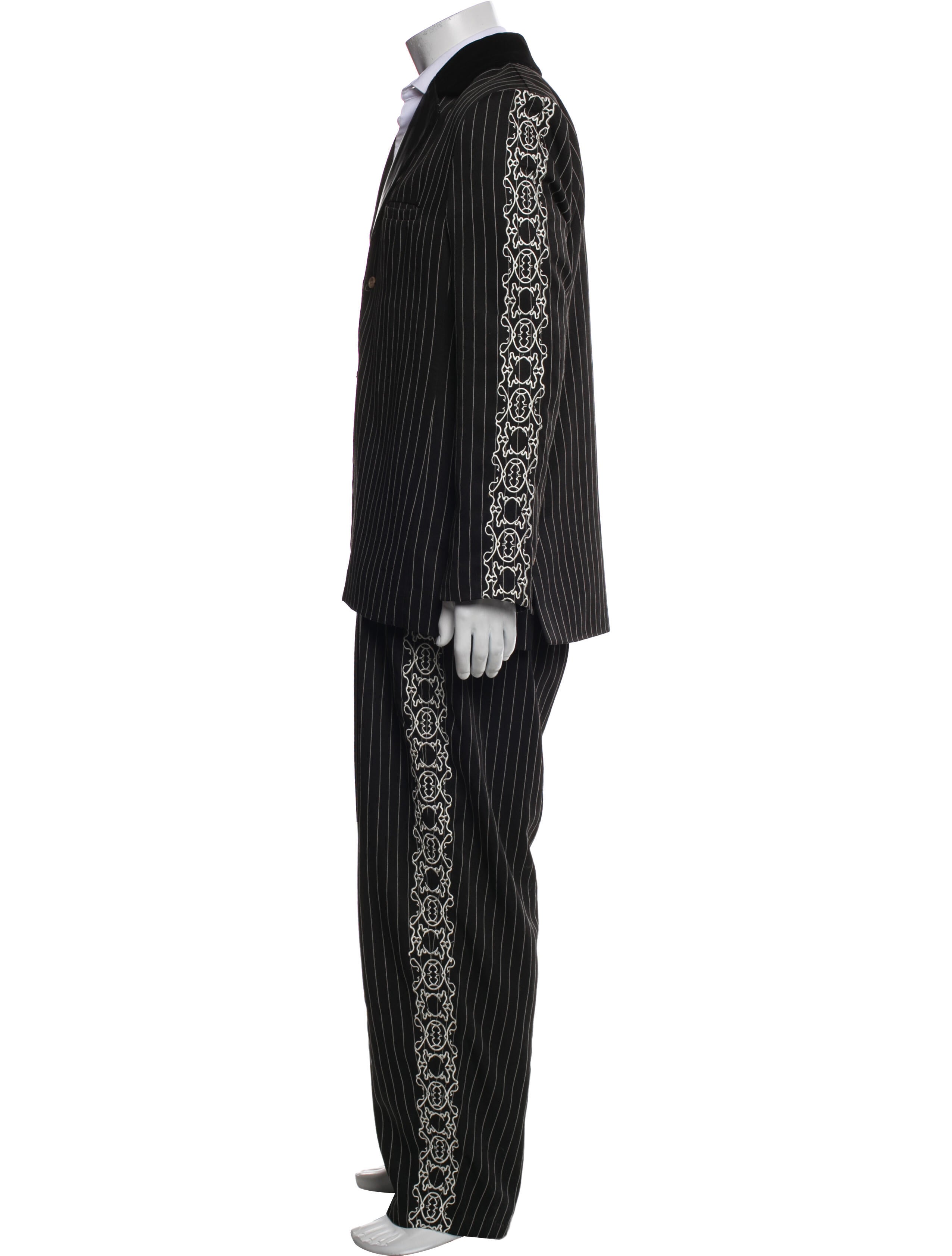 YOUTHS IN BALACLAVA Striped Two-Piece Blazer