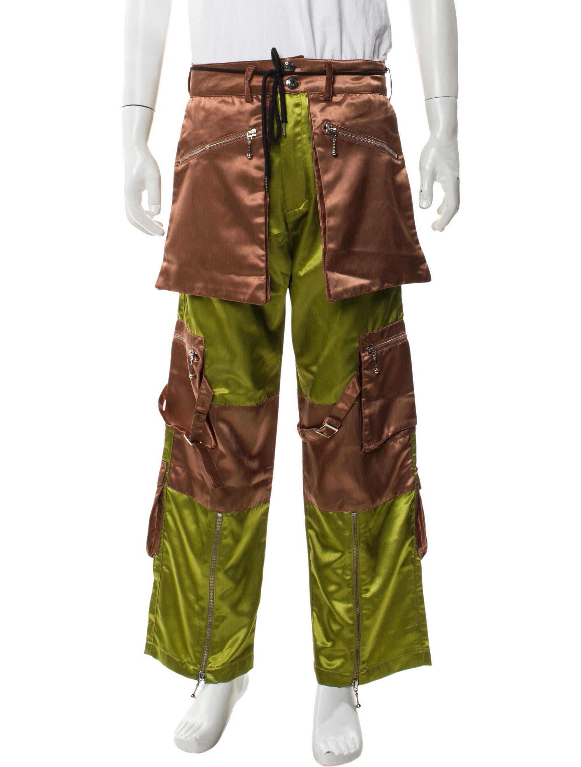 YOUTHS IN BALACLAVA Colorblock Pattern Moto Pants