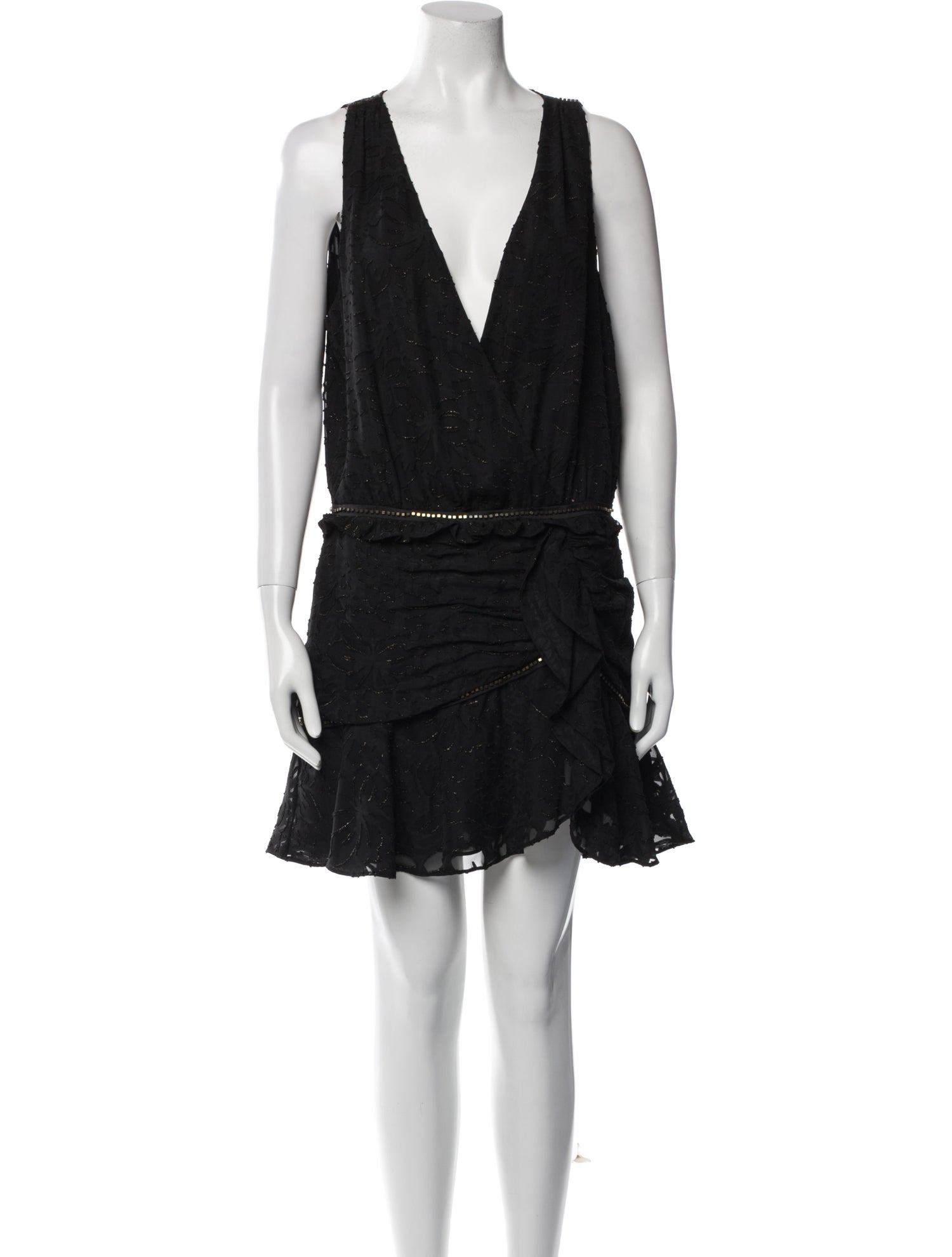 Ramy Brook Plunge Neckline Mini Dress