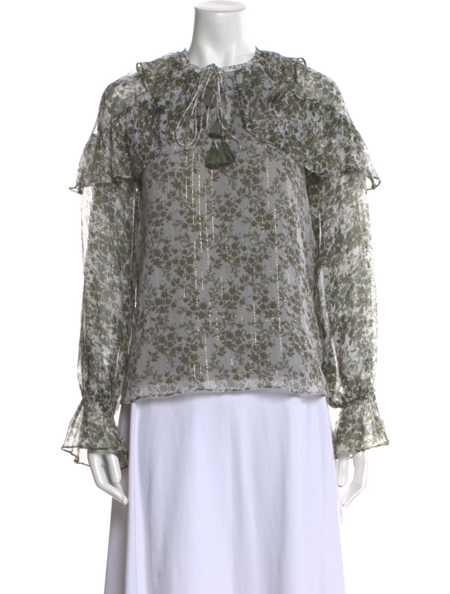 Ramy Brook Silk Floral Print Blouse