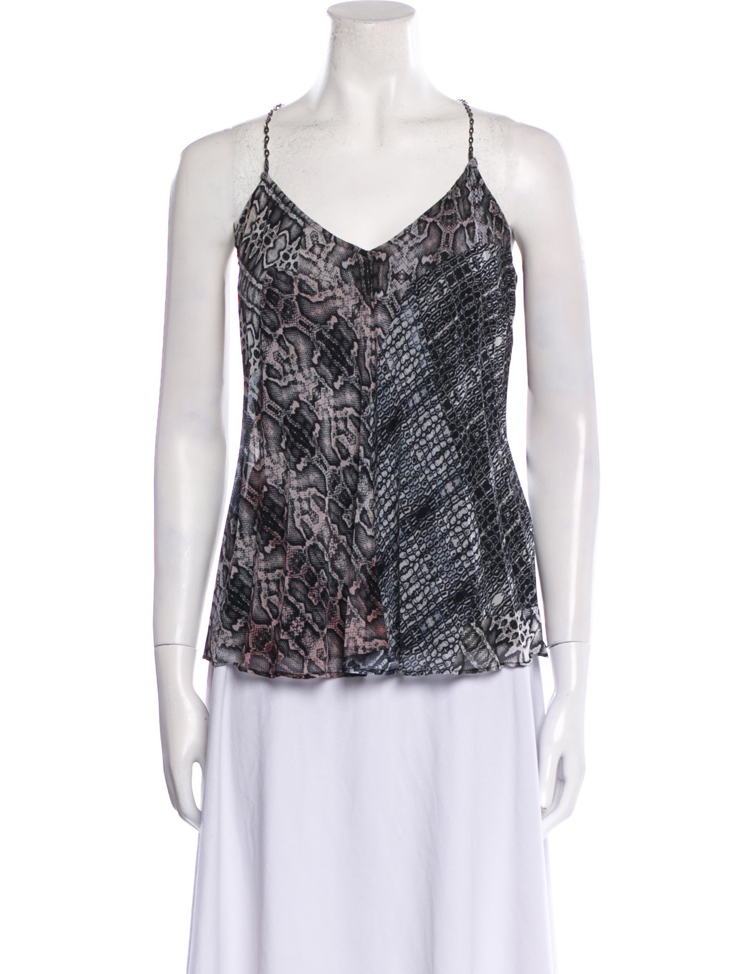 Ramy Brook Printed V-Neck Top