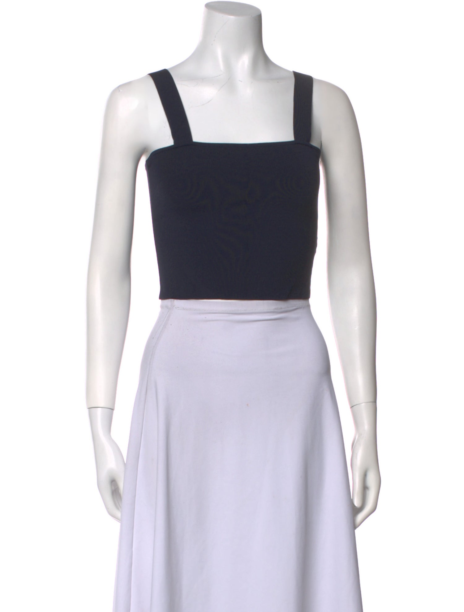 Ramy Brook Square Neckline Sleeveless Crop Top