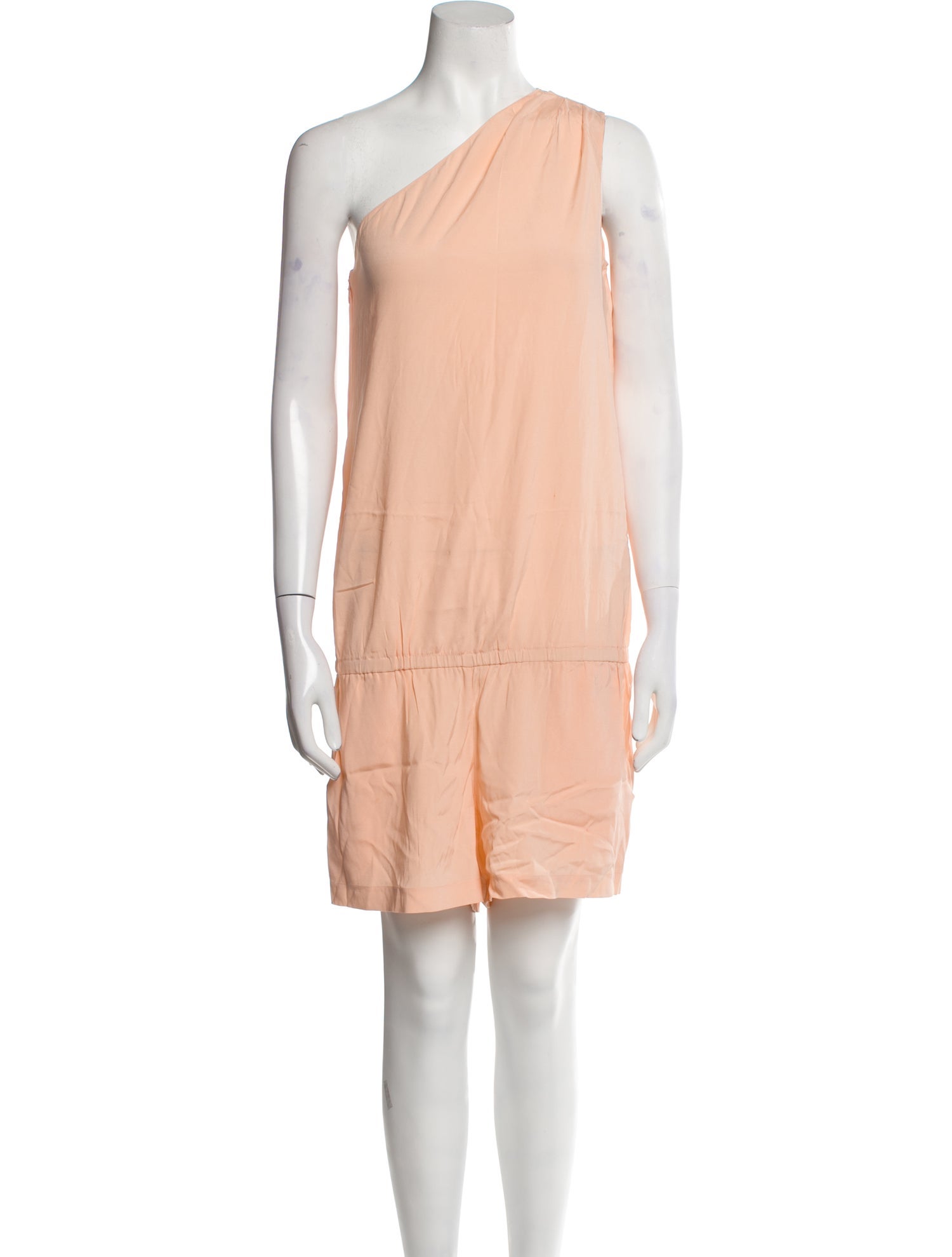 Ramy Brook Silk One-Shoulder Romper