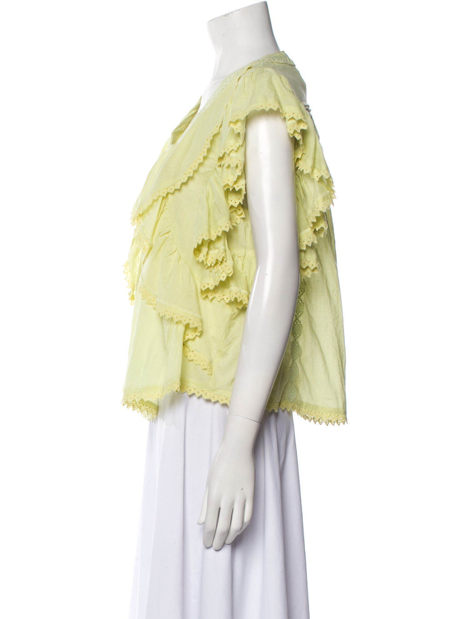 Ramy Brook V-Neck Short Sleeve Blouse w/ Tags