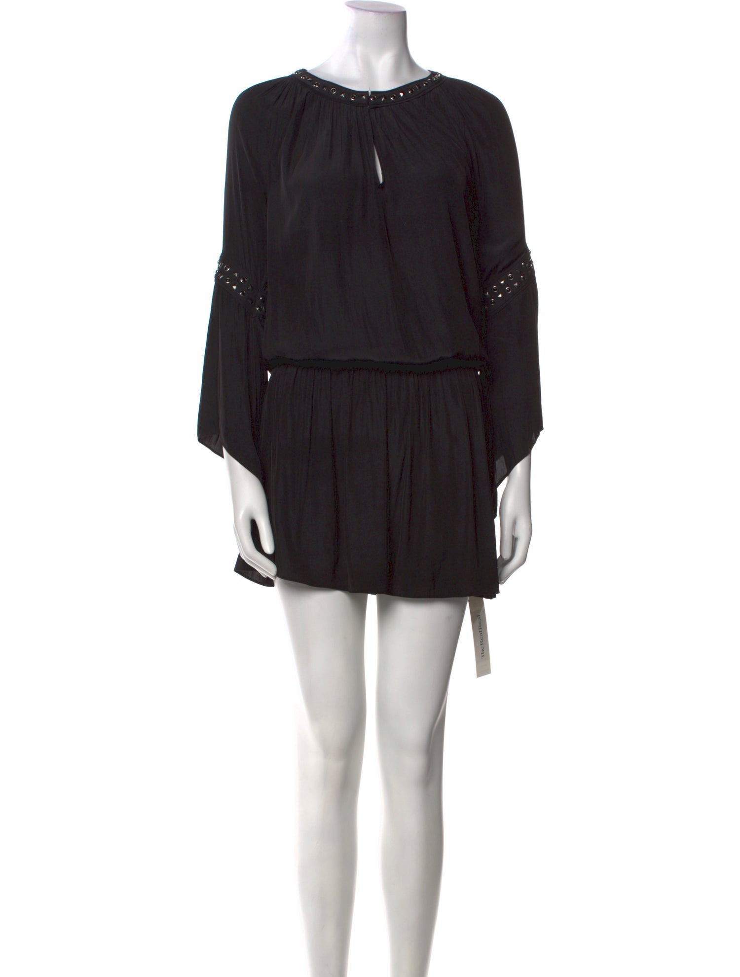 Ramy Brook Bateau Neckline Mini Dress