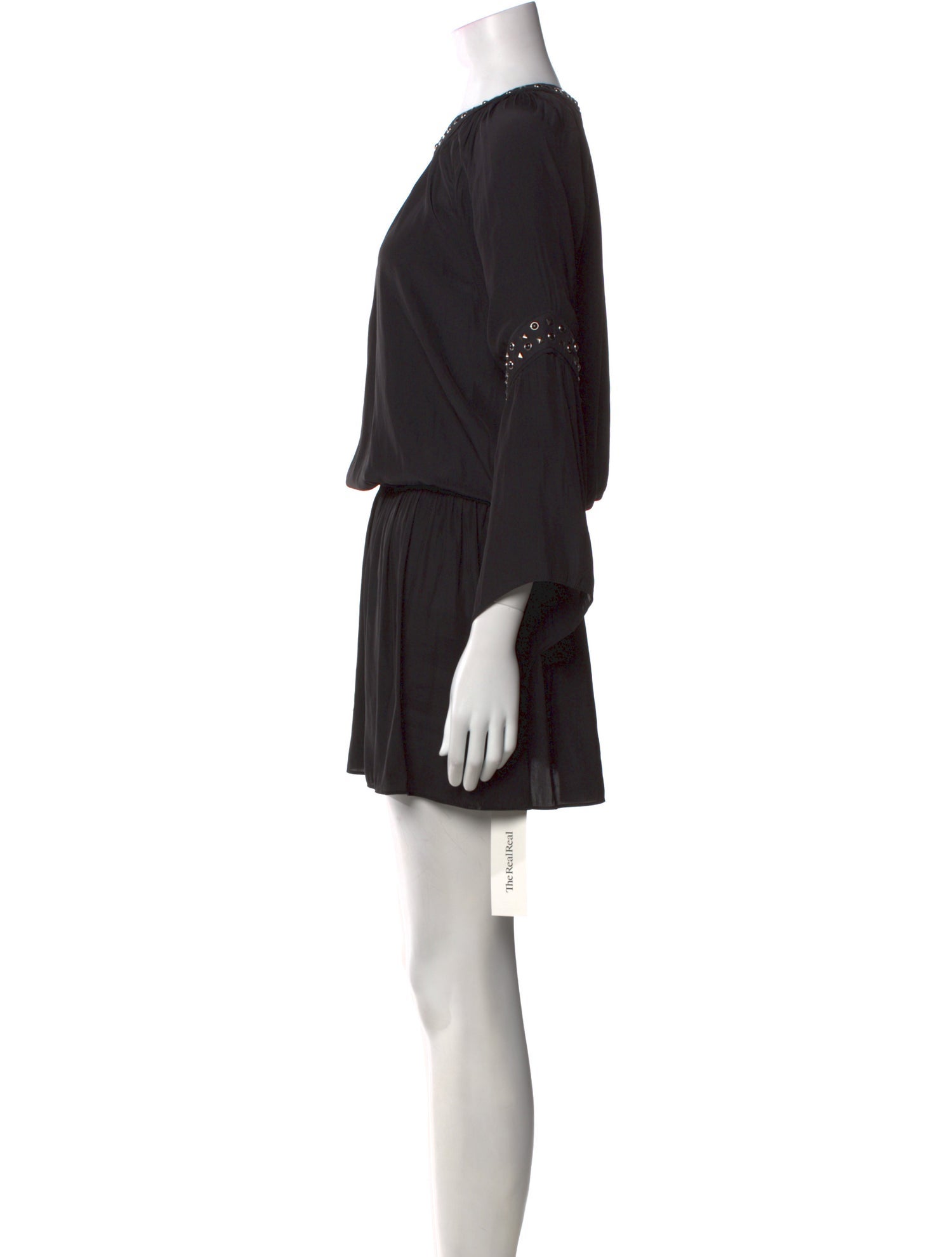 Ramy Brook Bateau Neckline Mini Dress