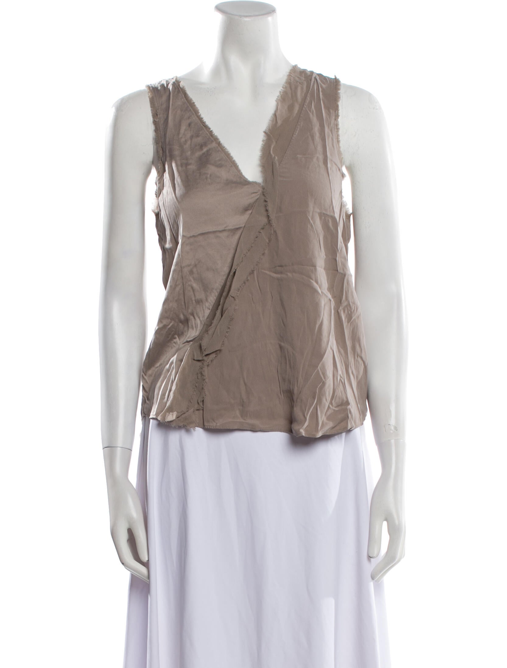 Ramy Brook Silk V-Neck Blouse