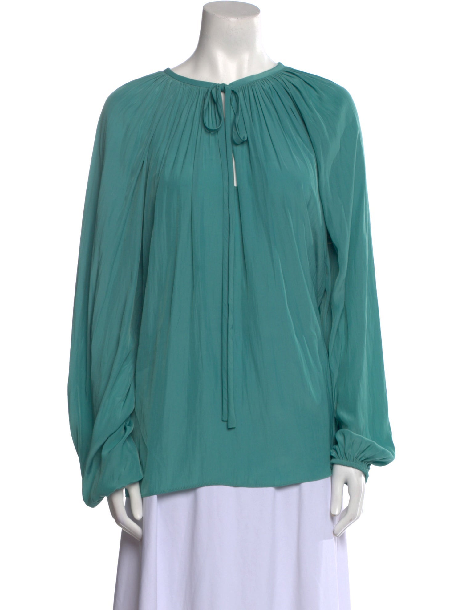 Ramy Brook Tie Neck Long Sleeve Blouse