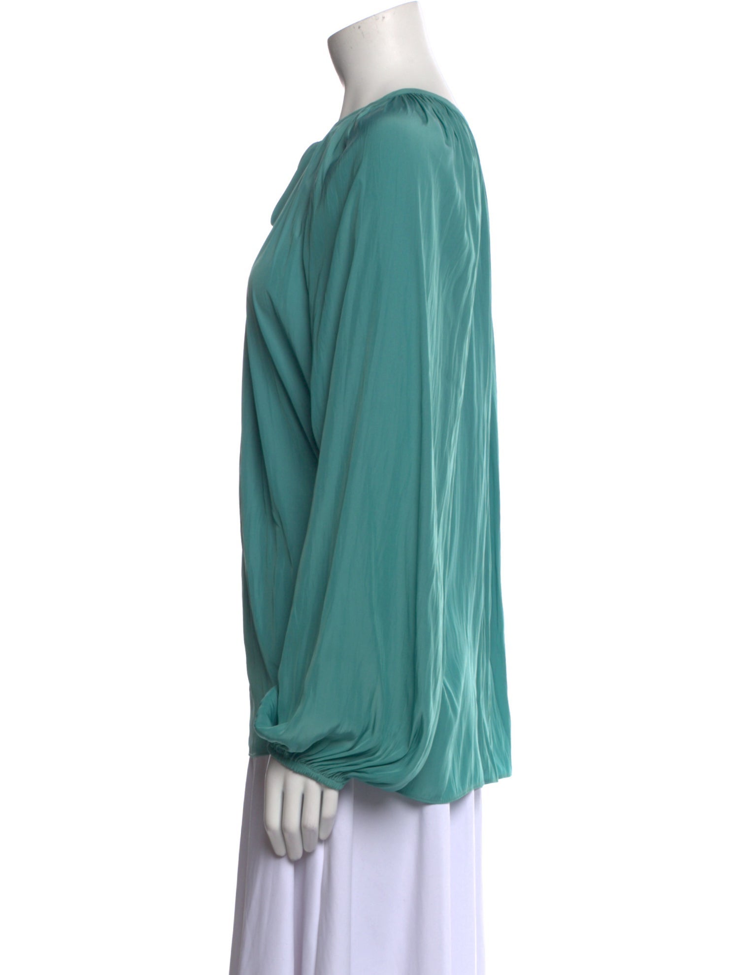 Ramy Brook Tie Neck Long Sleeve Blouse