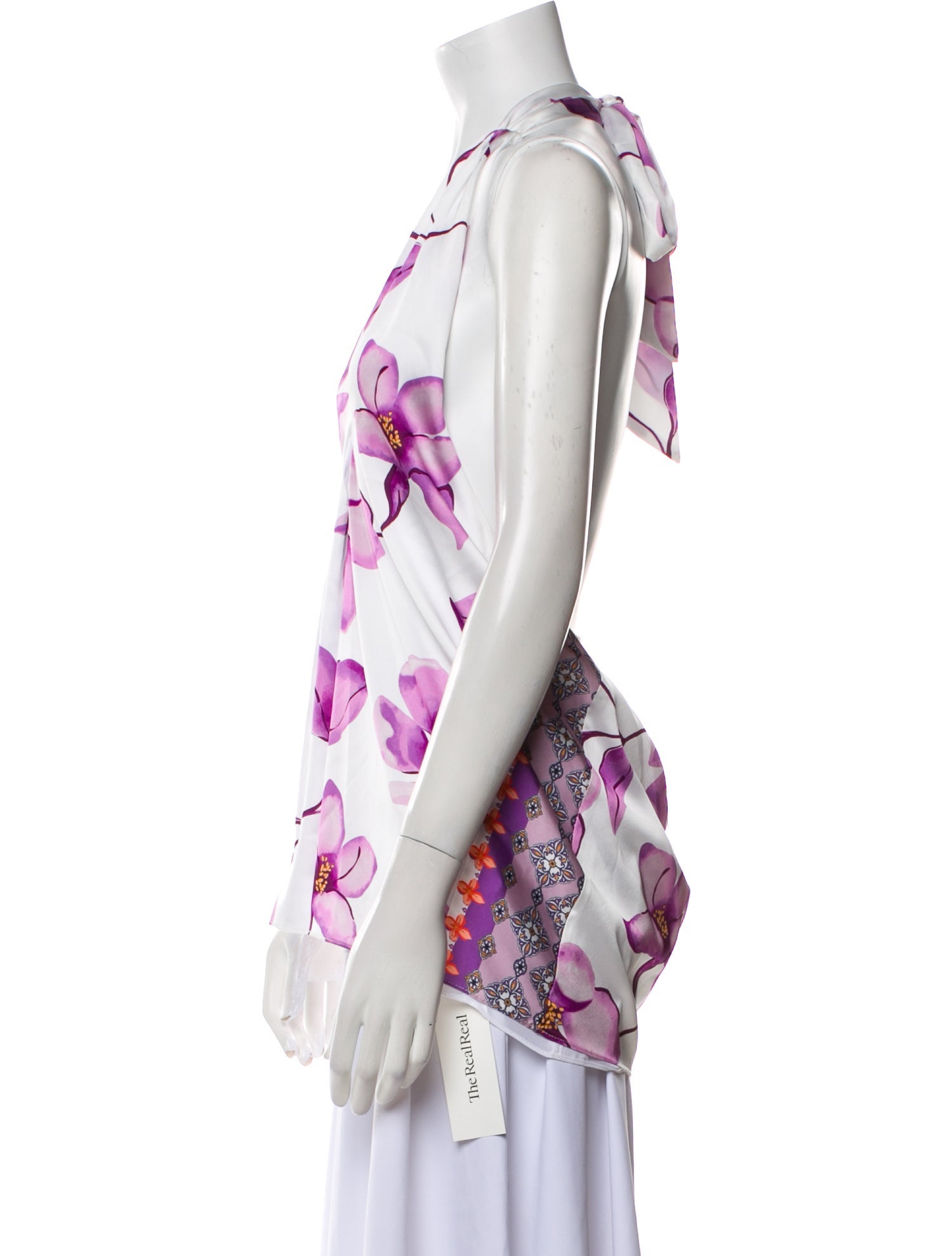 Ramy Brook Floral Print Halterneck Blouse w/ Tags