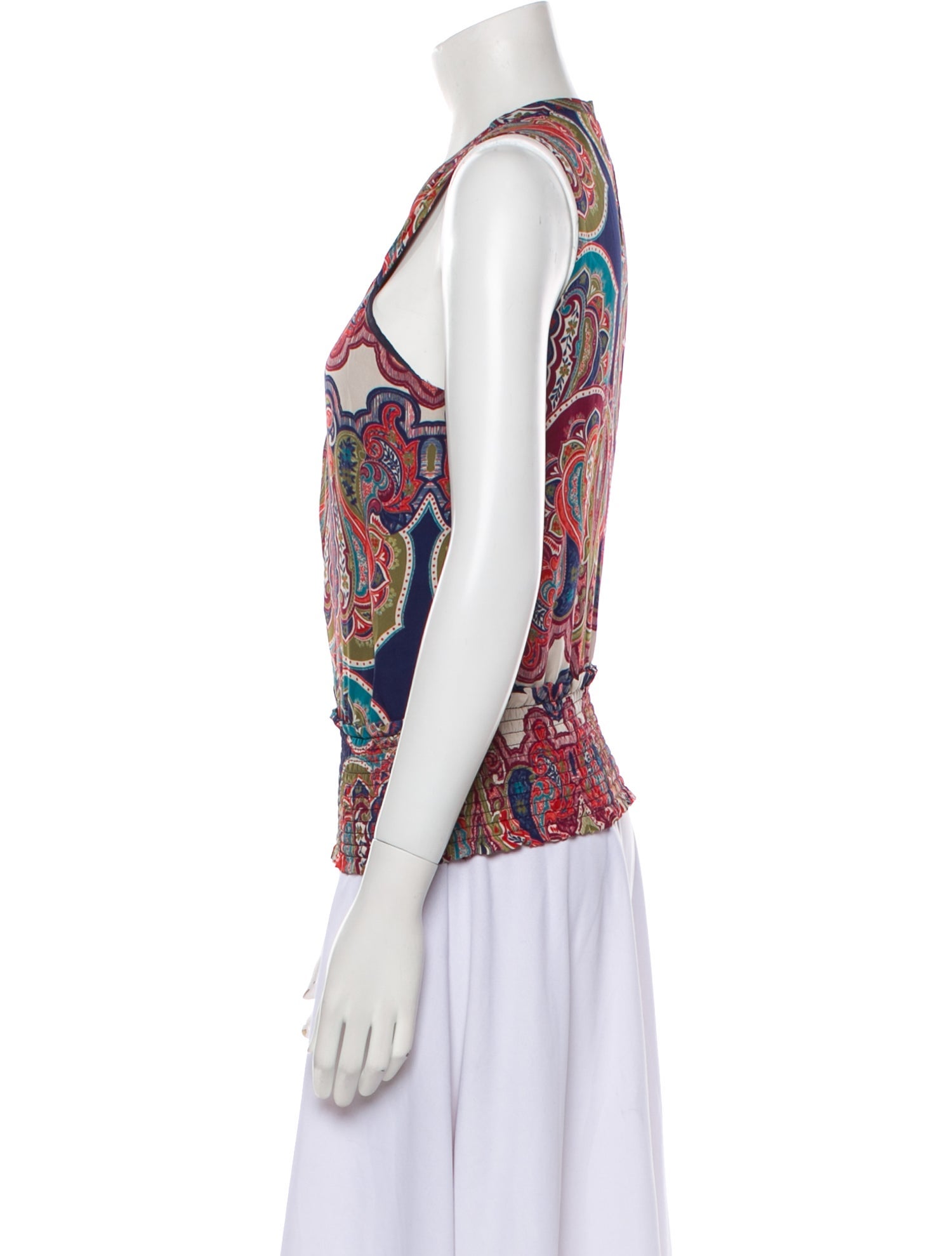 Ramy Brook Silk Paisley Print Blouse