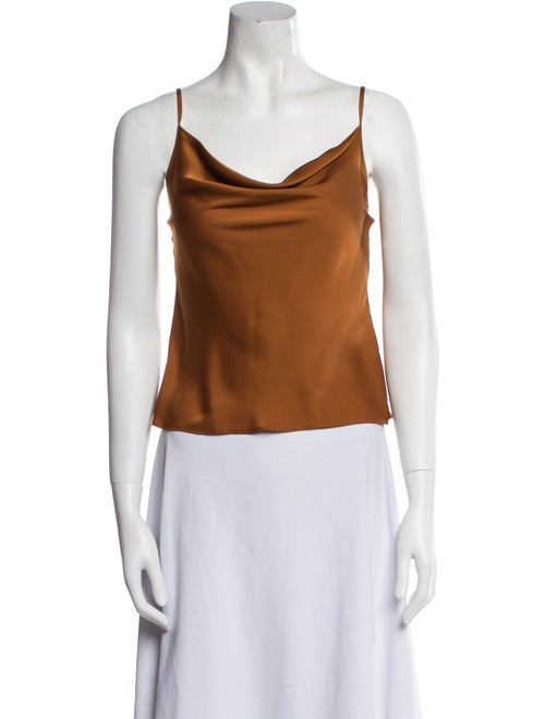 Ramy Brook Cowl Neck Sleeveless Crop Top