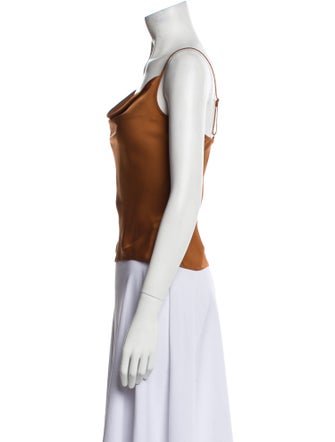 Ramy Brook Cowl Neck Sleeveless Crop Top
