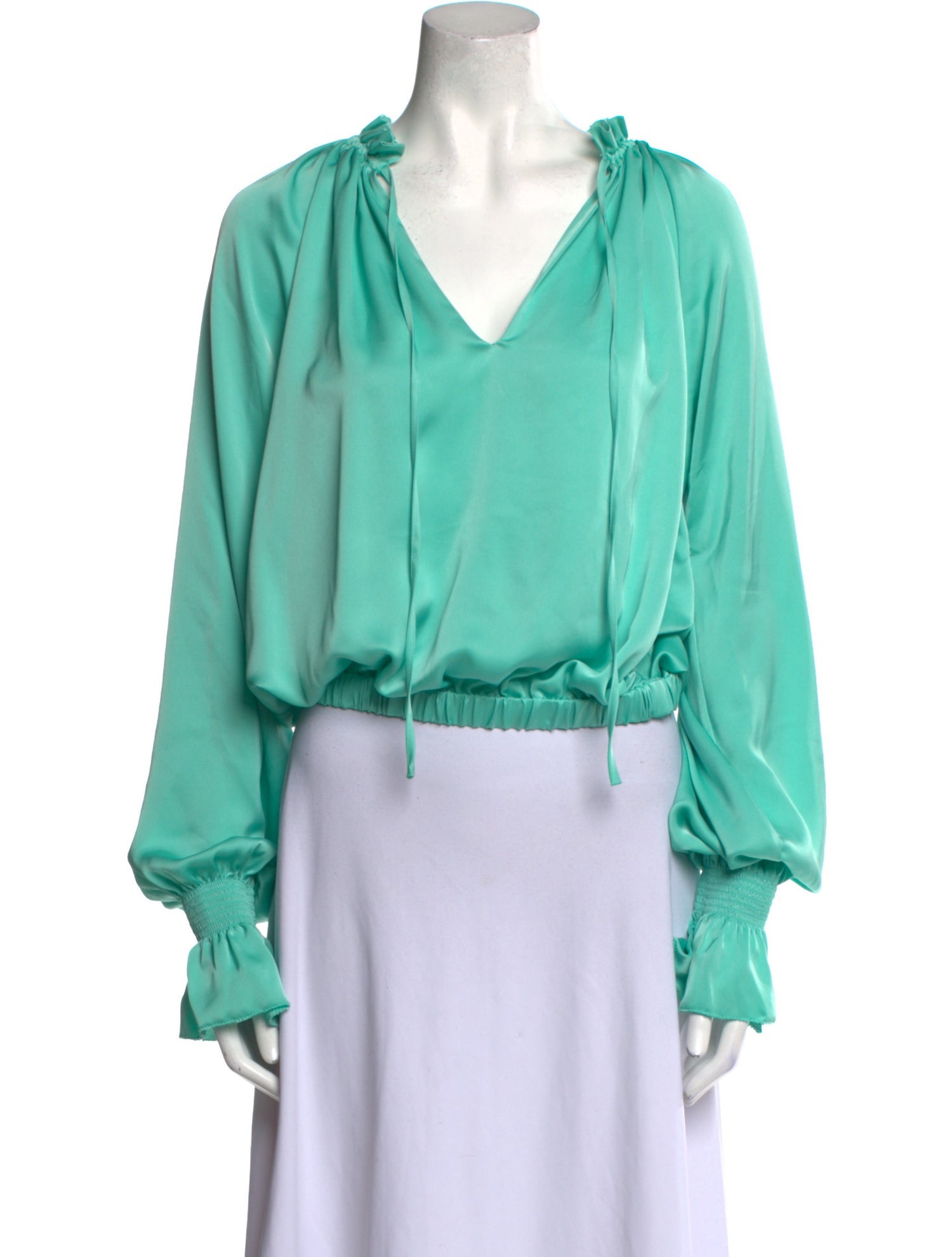 Ramy Brook V-Neck Long Sleeve Blouse w/ Tags