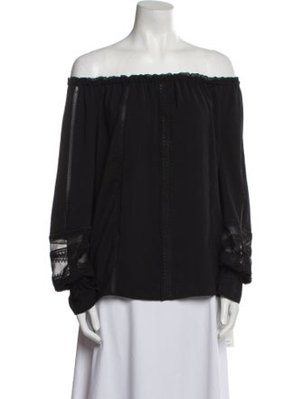 Ramy Brook Off-The-Shoulder Long Sleeve Blouse