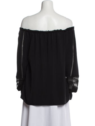 Ramy Brook Off-The-Shoulder Long Sleeve Blouse