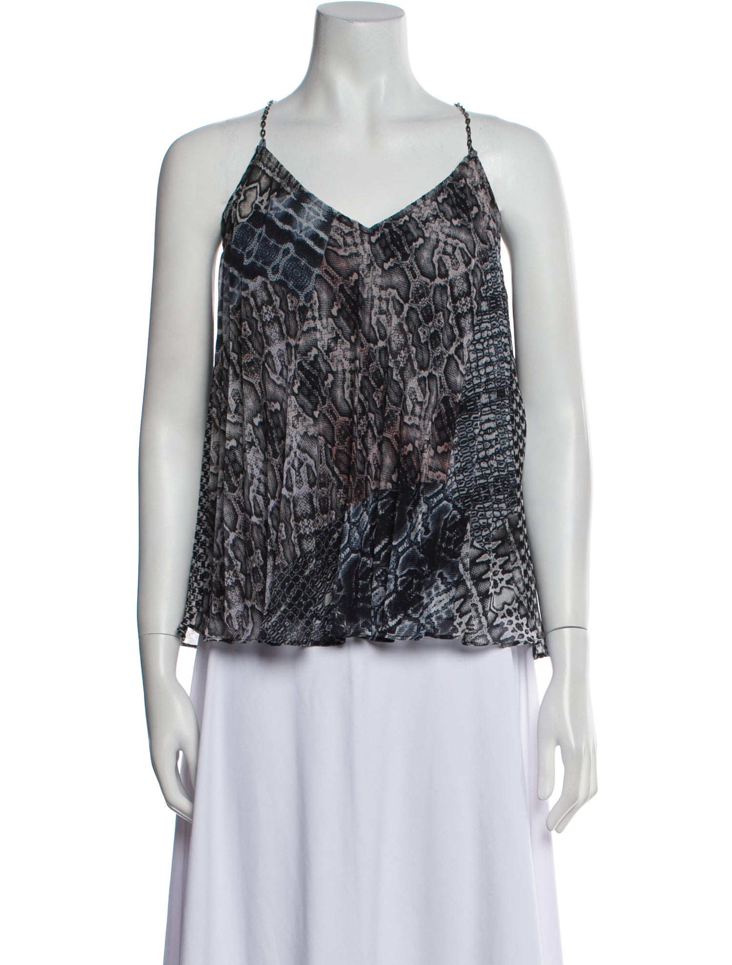 Ramy Brook Printed V-Neck Top