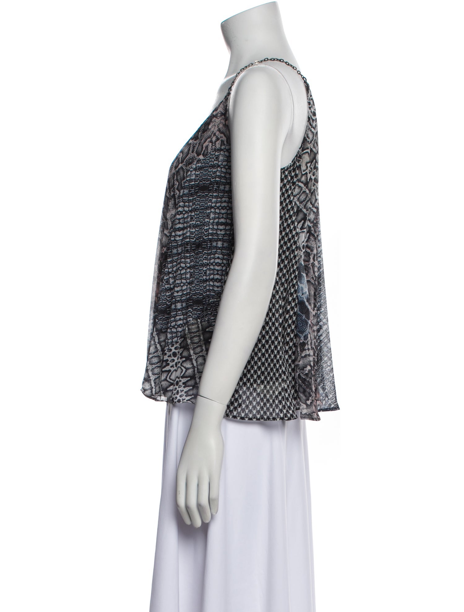 Ramy Brook Printed V-Neck Top