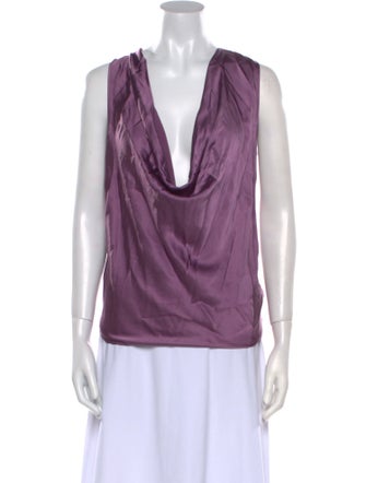 Ramy Brook Silk Cowl Neck Blouse