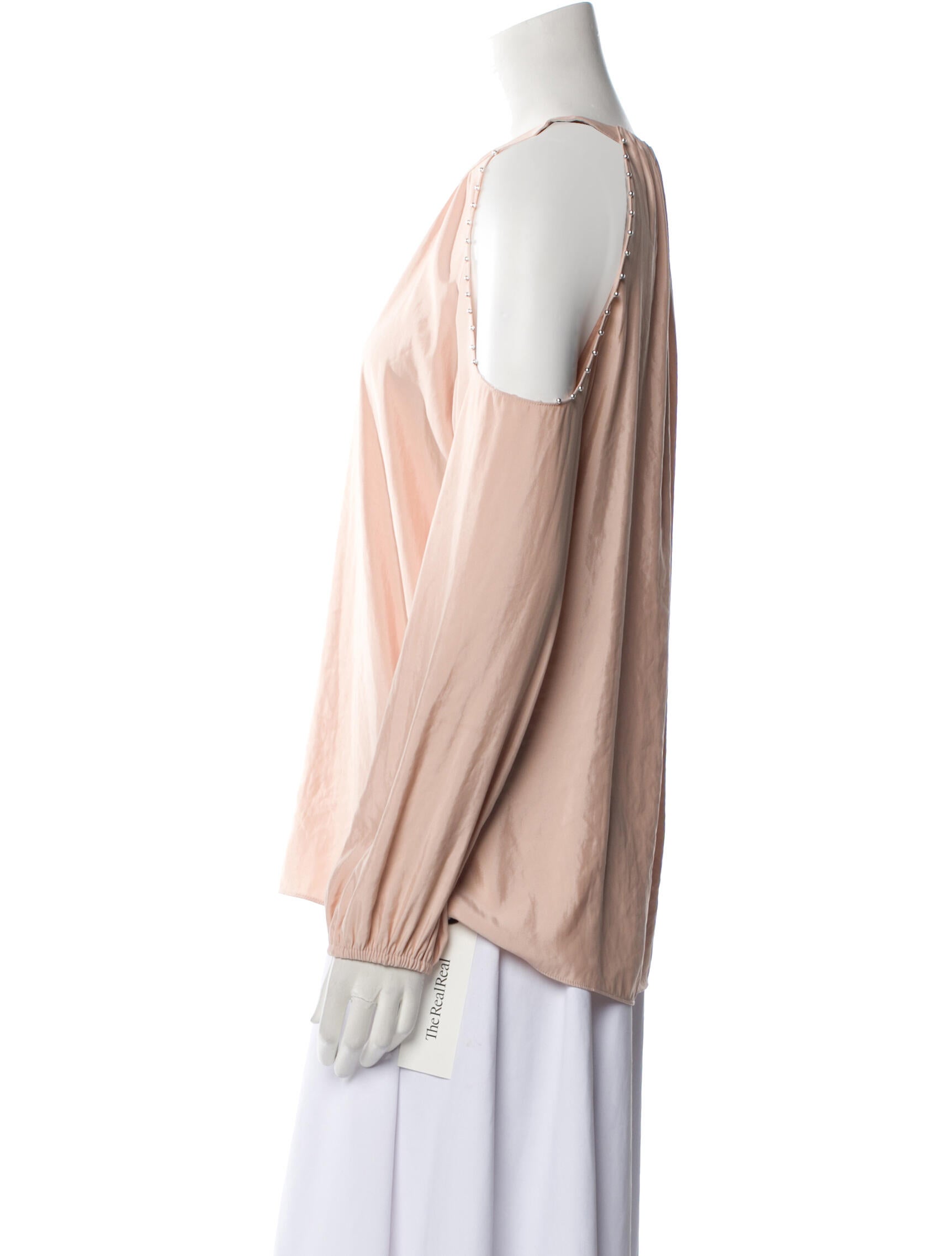 Ramy Brook Scoop Neck Long Sleeve Blouse