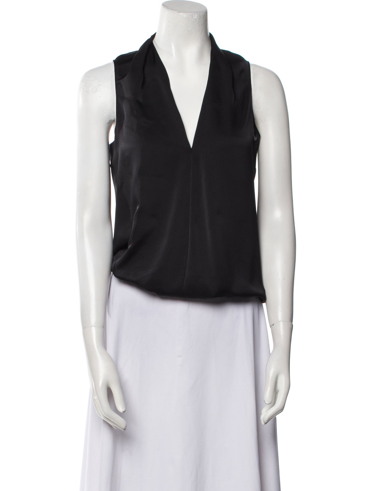 Ramy Brook V-Neck Sleeveless Crop Top