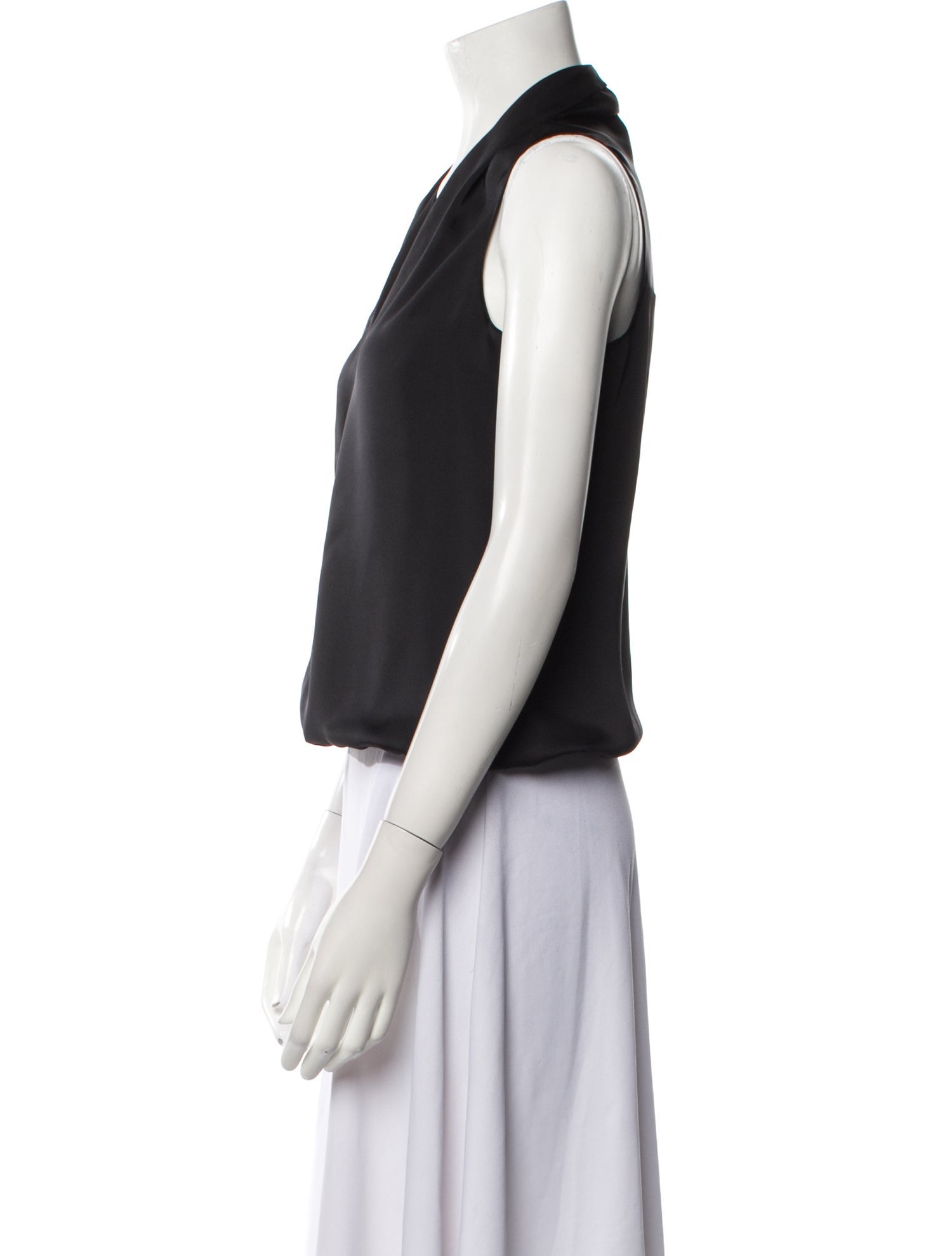 Ramy Brook V-Neck Sleeveless Crop Top