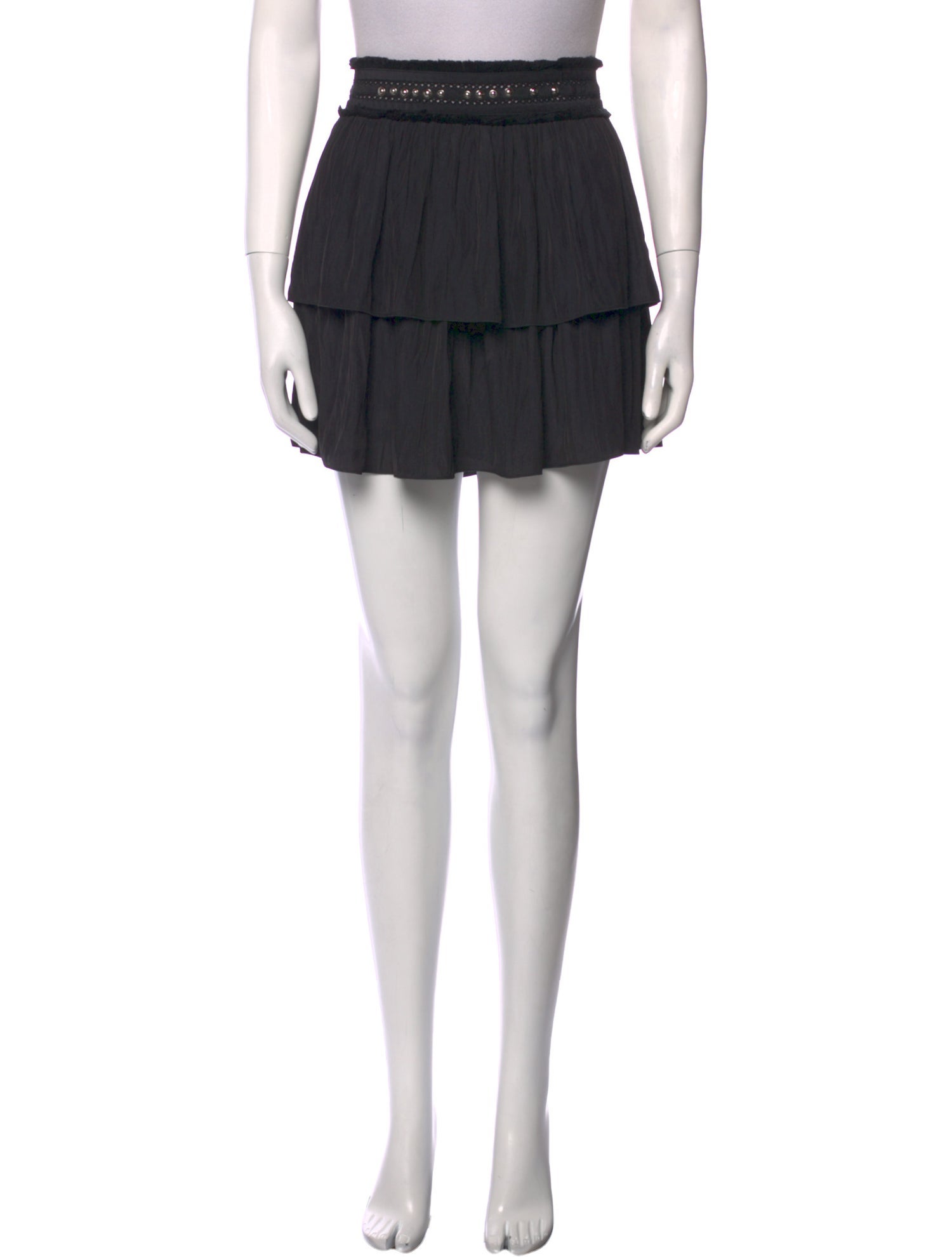 Ramy Brook Ruffle Embellishment Mini Skirt