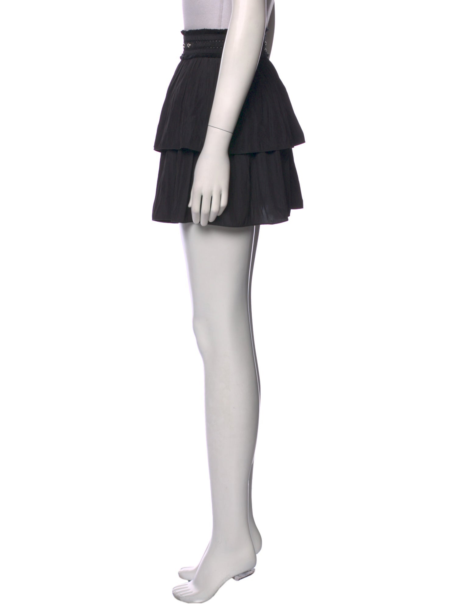 Ramy Brook Ruffle Embellishment Mini Skirt