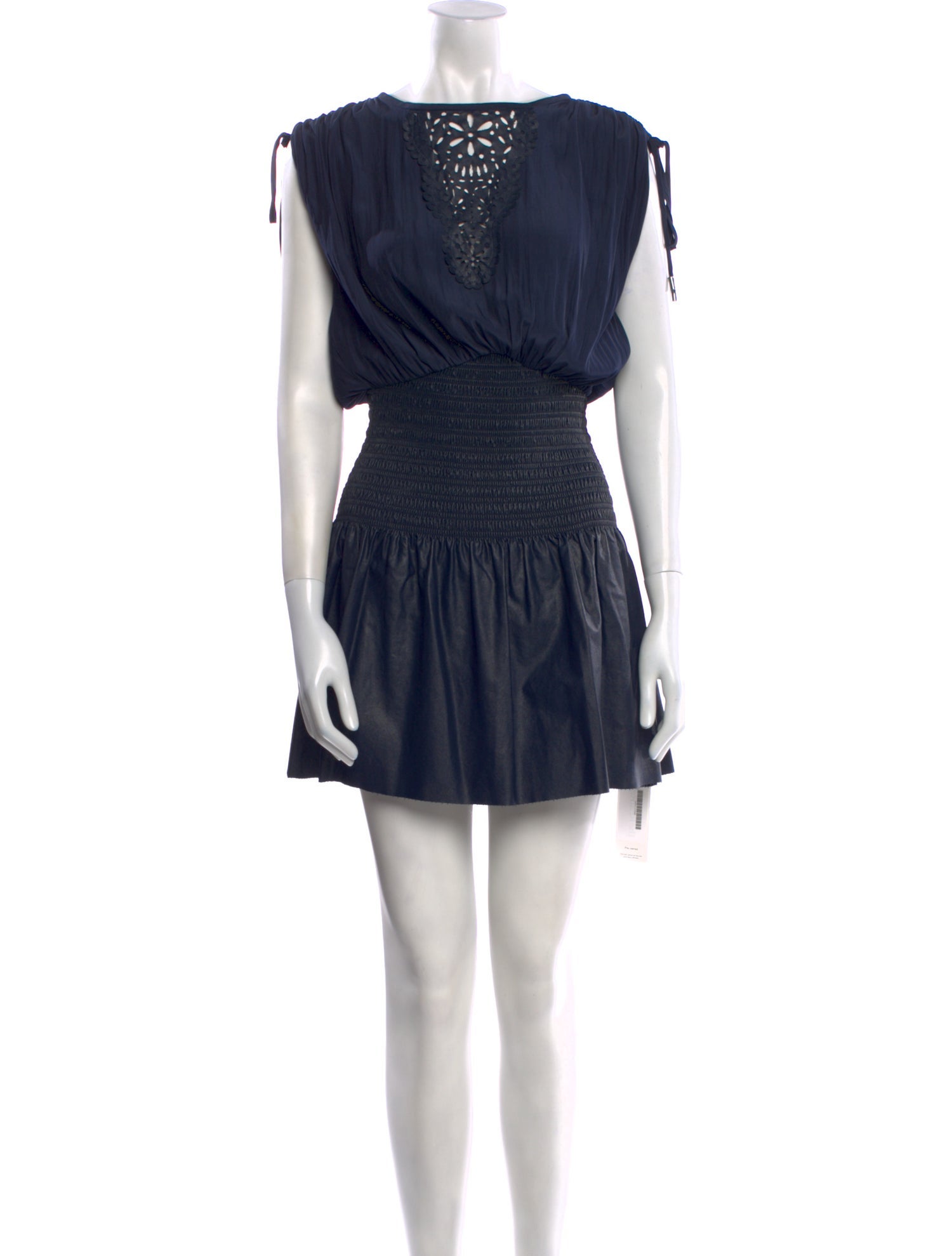 Ramy Brook Bateau Neckline Mini Dress