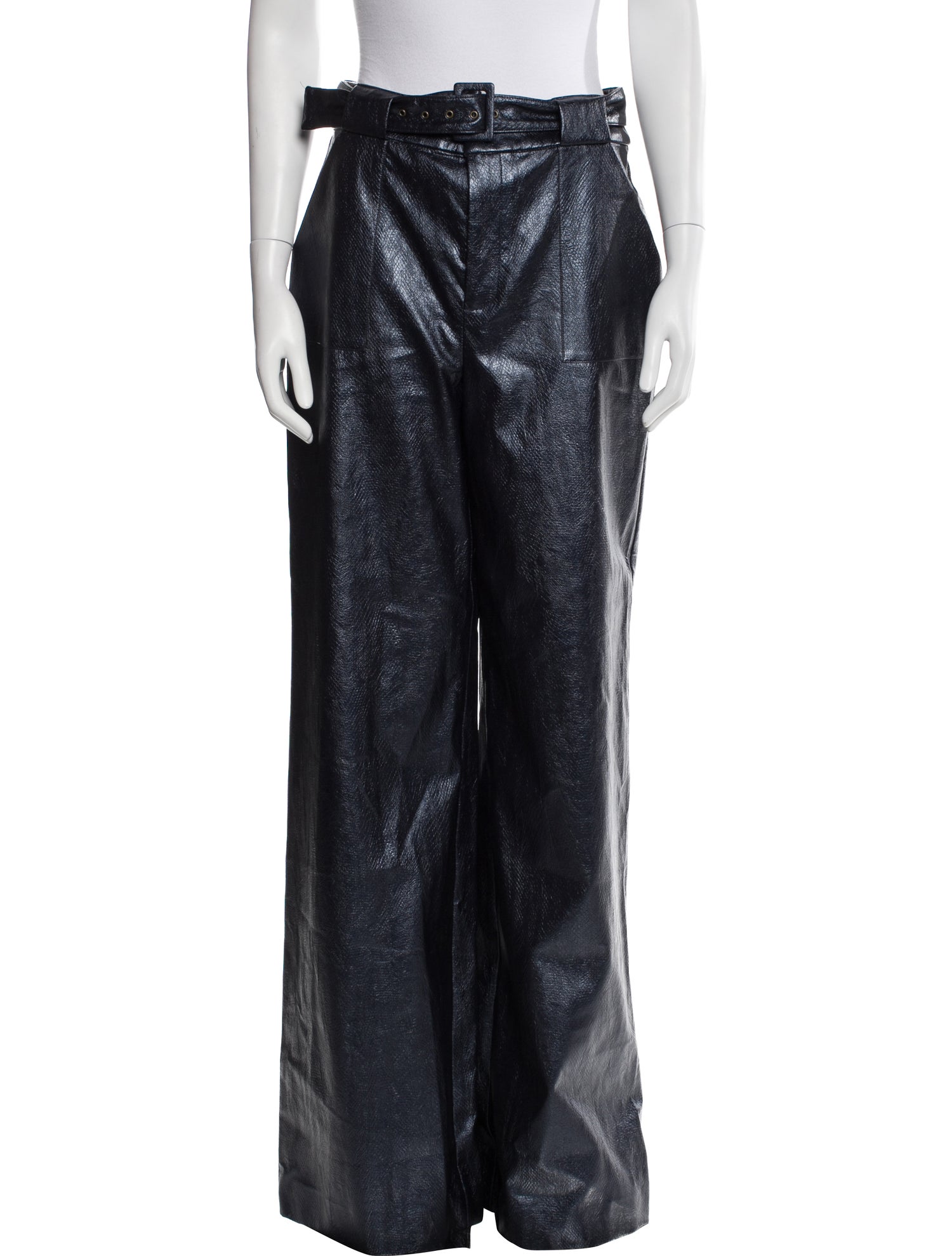 Ramy Brook Faux Leather Wide Leg Pants